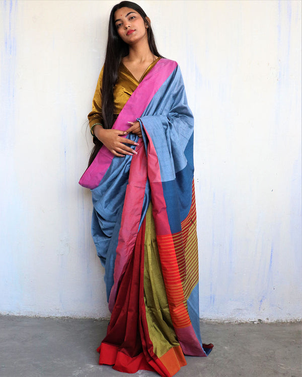 colourful cotton saree