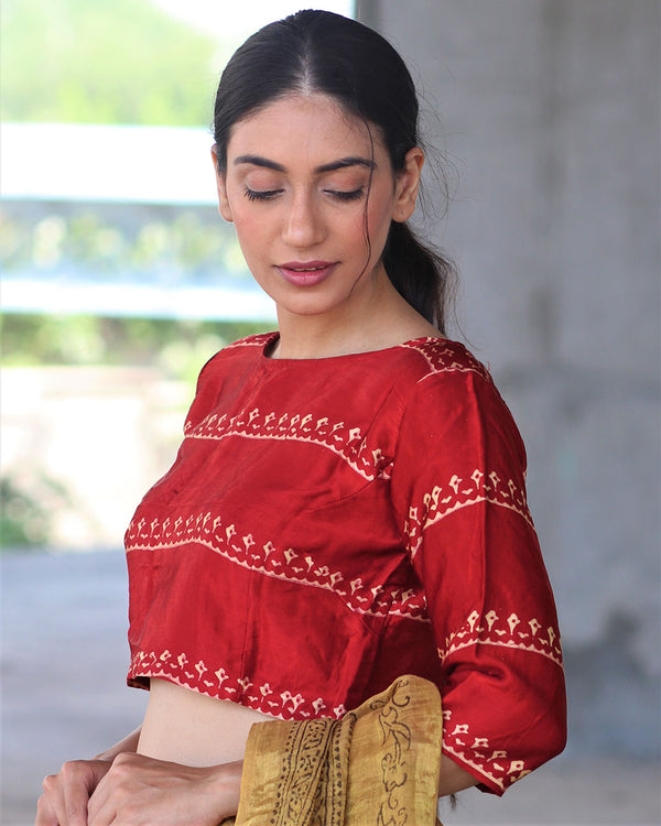 Blouse | Blouses | Silk blouse | Chidiyaa