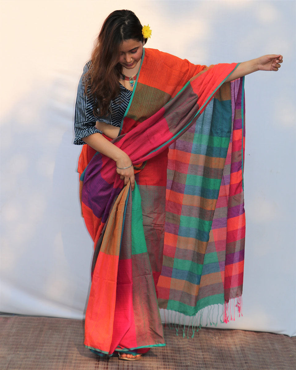 Cotton sarees | Cotton saree for women | Cotton saree online | Cotton saree | Chidiyaa