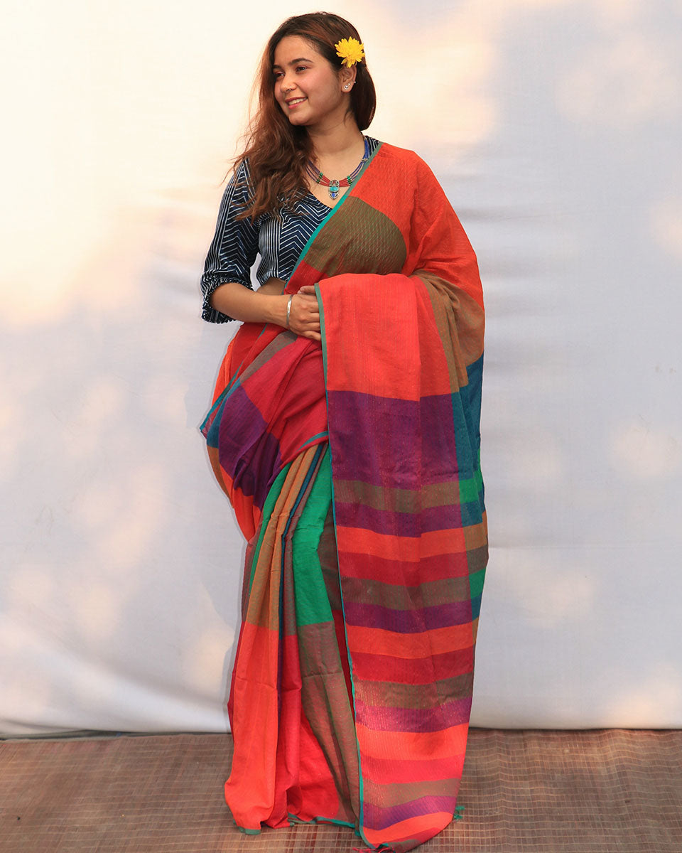 Cotton sarees | Cotton saree for women | Cotton saree online | Cotton saree | Chidiyaa