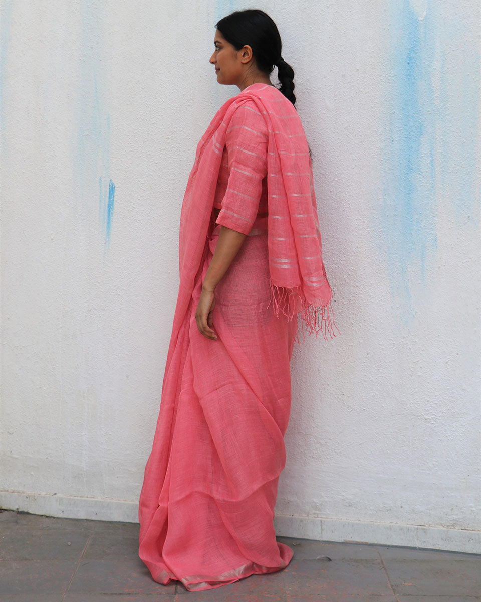 Linen Saree