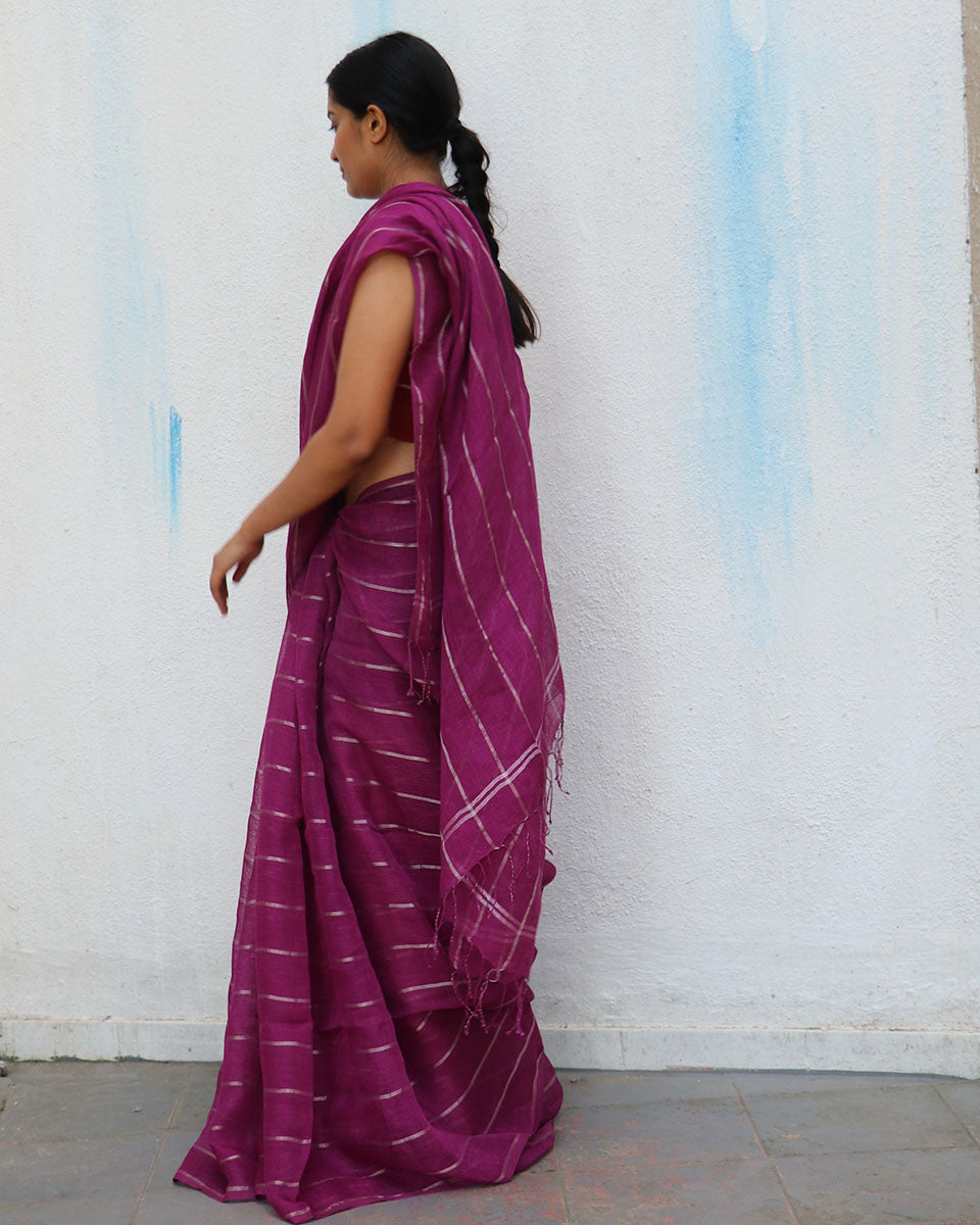  Linen Saree