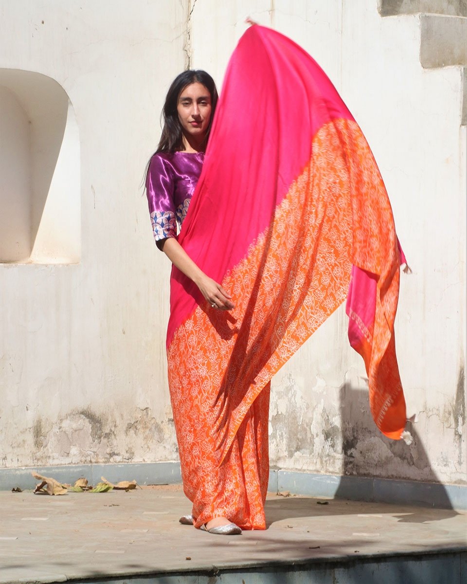 Mehreen Modal Silk Saree - Rang