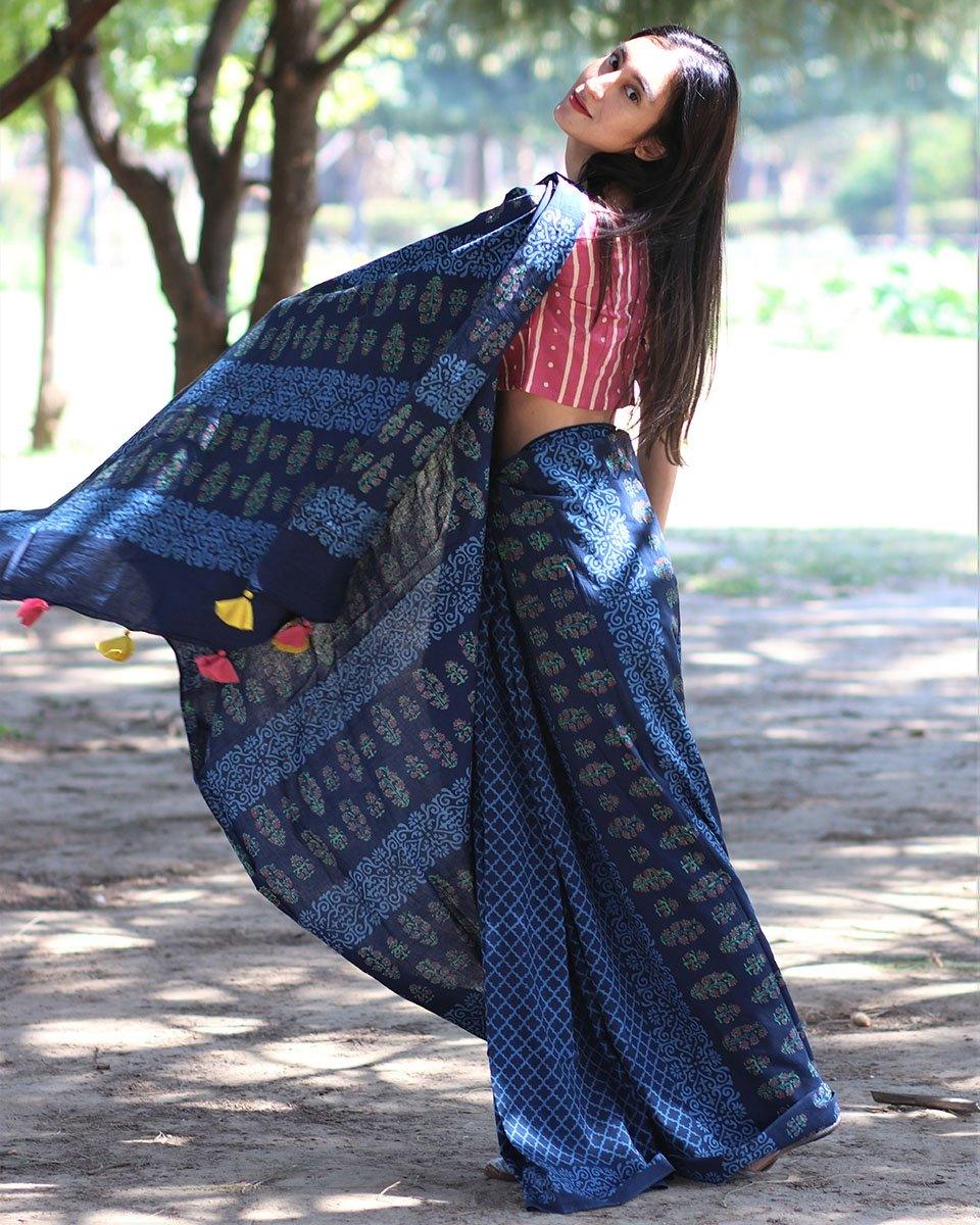 Cotton sarees | mul mul cotton saree | Cotton saree online | Cotton mul mul saree| Chidiyaa