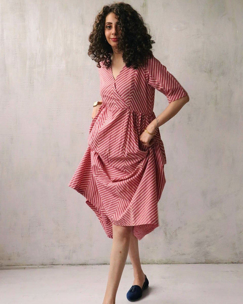 Pink Blockprinted Cotton Dress