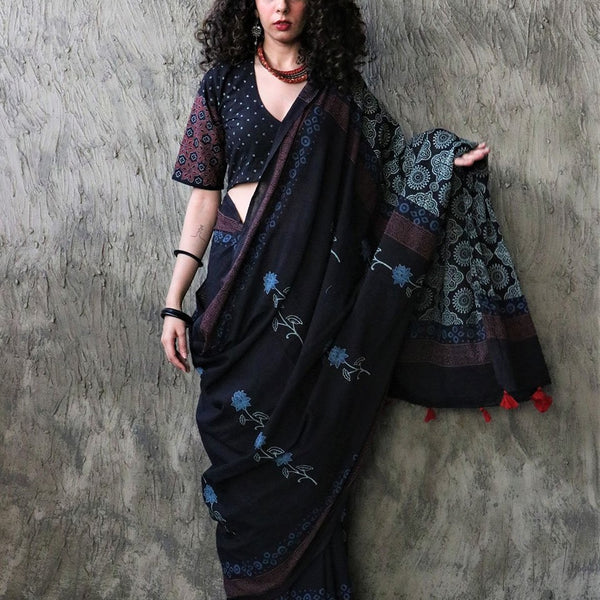 fcity.in - Chidiya Printed Khadi Silk Saree / Kashvi Alluring Sarees